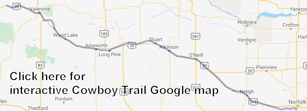 Cowboy Trail map